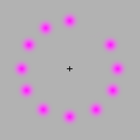 Spinning dot optical illusion test Spinning dot optical illusion test